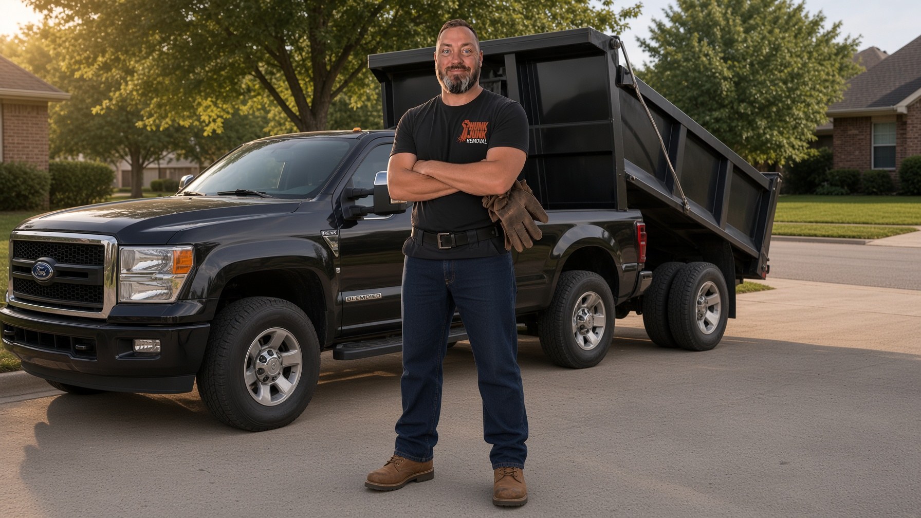 Martin Myers standing in front of a trailer
